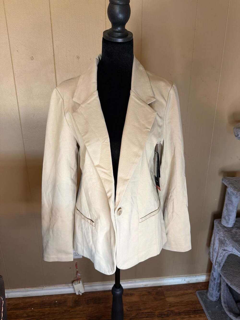 Liverpool Los Angeles Tan Single Button Tailored Blazer Size M